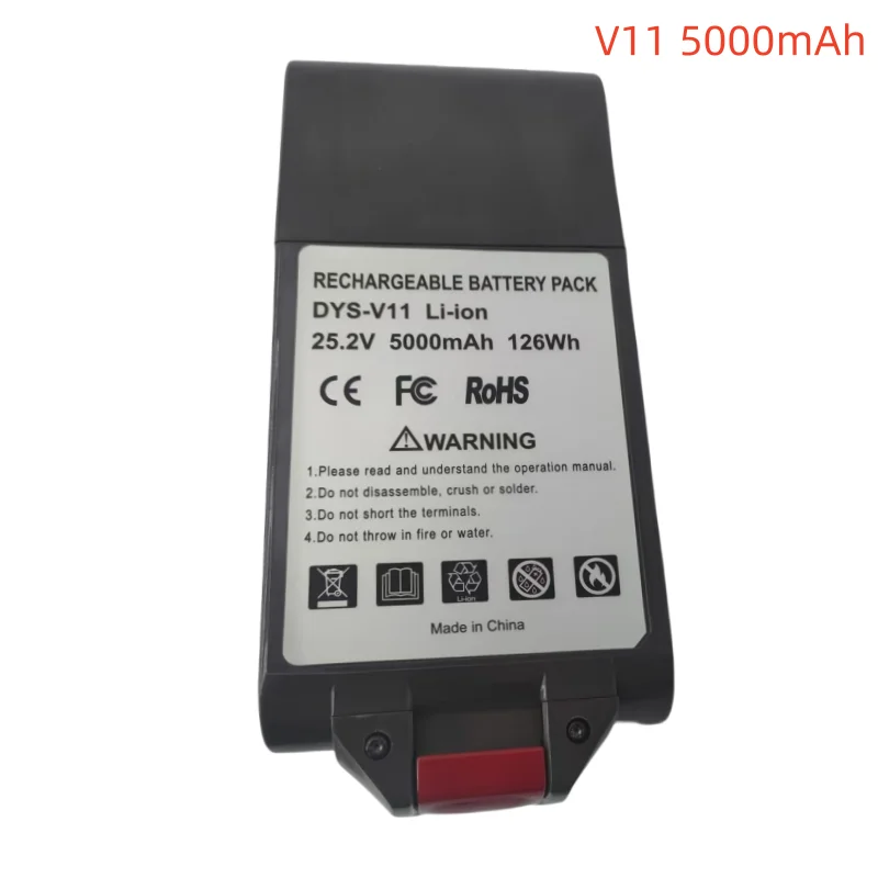 21700 Battery 25.2V 5000mAh for Dyson SV14 SV15 Vacuum Cleaner Fluffy SV15 V11 Absolute Extra V11 Absolute V11 Animal 970145-02