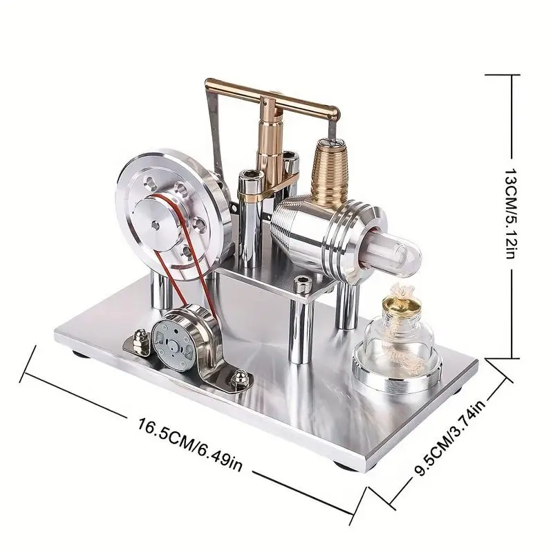 Stirling Engine Education Model DIY Steam STEM Learning Science Gift Decoration Building Kit