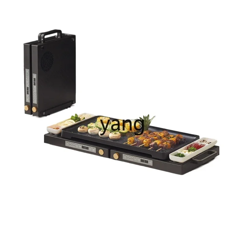 CX multi-function double-head folding induction cooker, independent temperature control, portable folding storage
