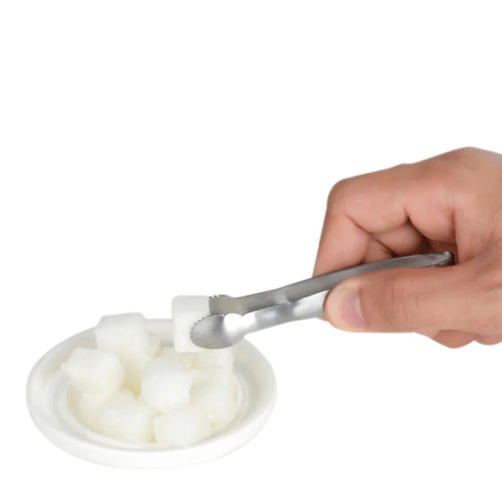 Pinzas para azúcar de acero inoxidable, Clips lavables para pastel de hielo, galletas, carne a la parrilla, fiesta de té de la tarde, uso en casa, cafetería y Bar, 2 uds.
