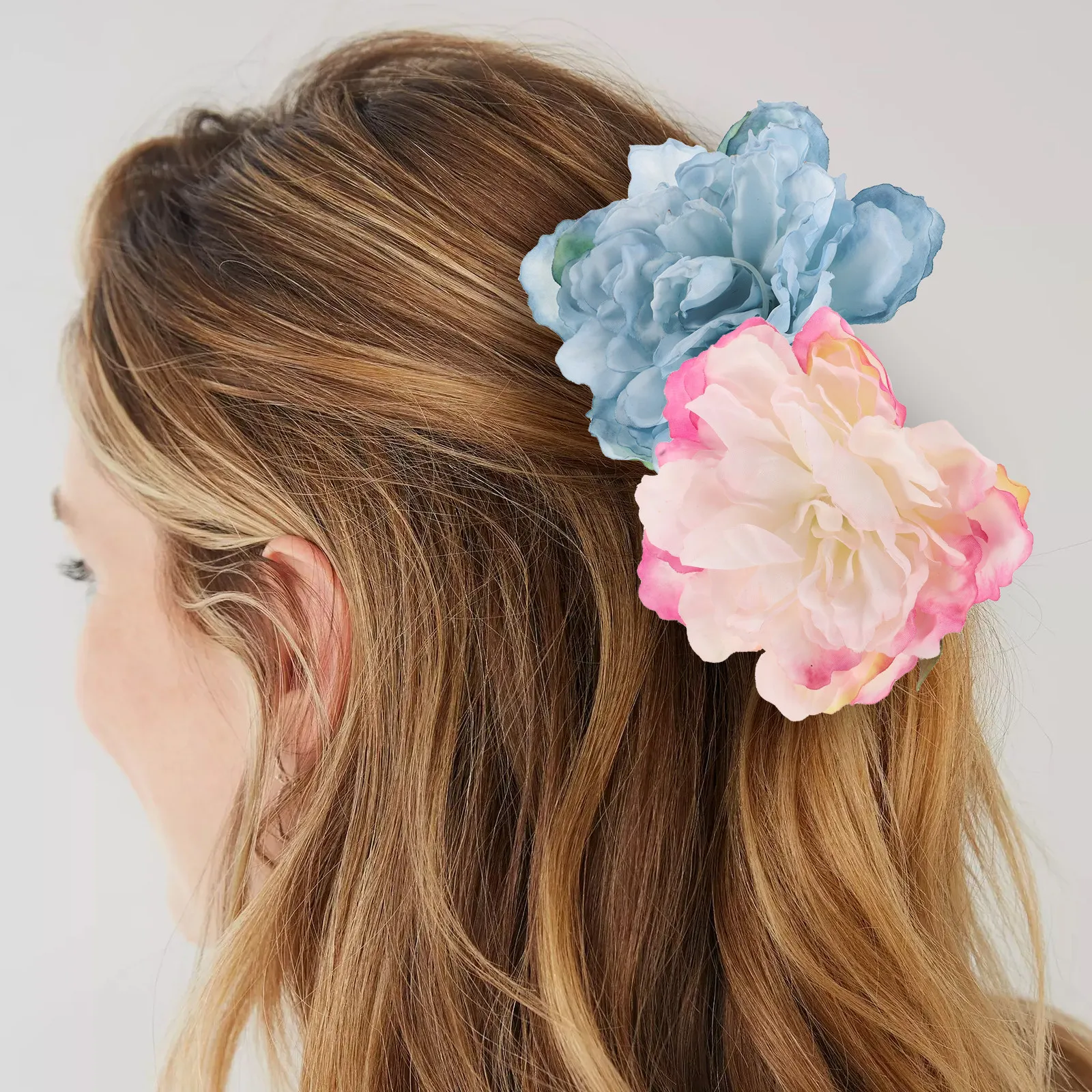 7Pcs Peony Hair Clips Flower Hair Accessories for Women Delicate Floral Barrettes Easy Use Versatile Styling Daily Wear