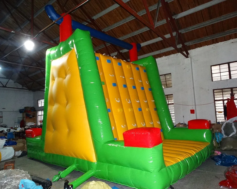 Two Sides Inflatable Rock Obstacle Activity Climbing Wall Games Inflatable Bouncy Climb Wall with Custom Designpromote sales