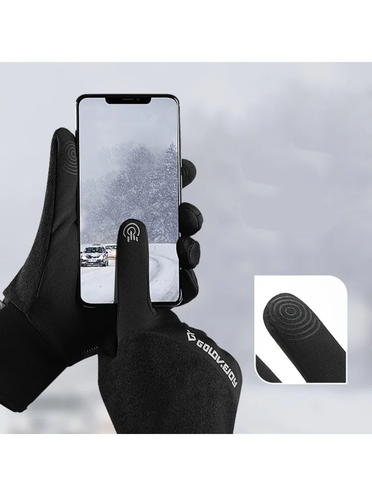 AliExpress 2 in 1 Non-slip Windproof Reflective Gloves Cycling Fishing Windproof Snowboard Skiing Loose Gloves Winter Warm Accessories