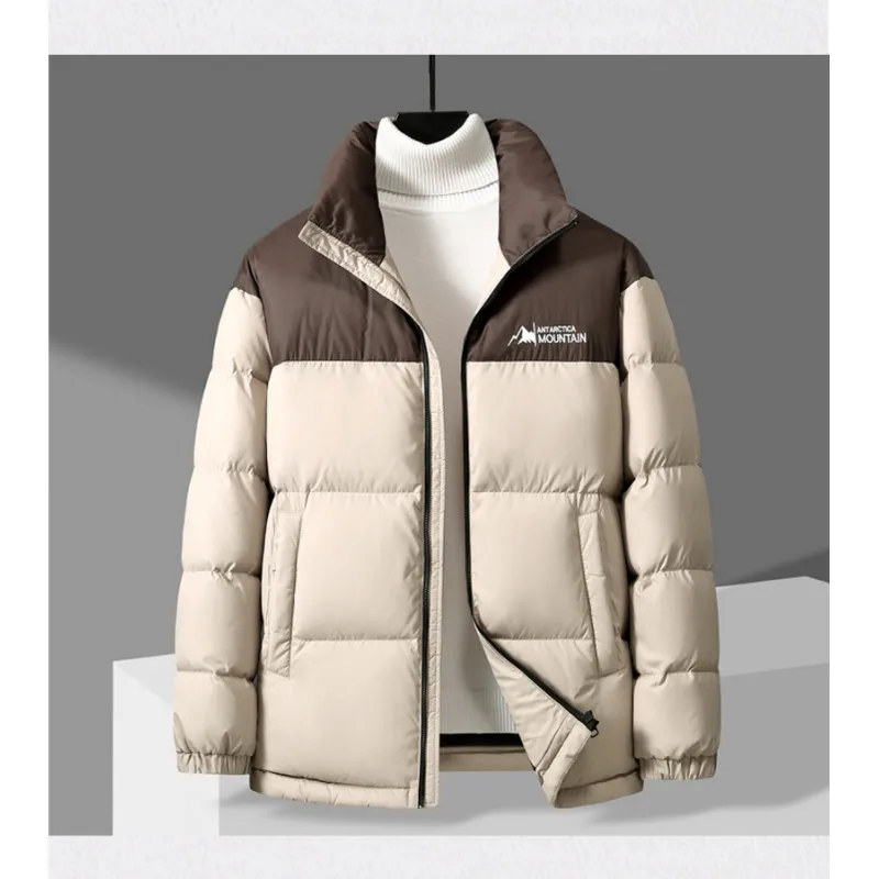 High Quality White Duck Down Jacket Men's  Women's Winter New Stand Collar Parka Leisure Fashion Warm Jacket Coat Drop Shipping