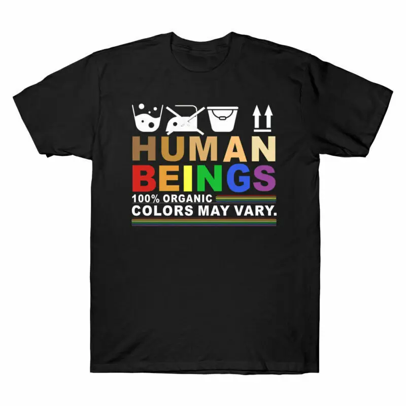 

Human Beings 100% Organic Colors May Vary Short Sleeve Shirt T Shirt LGBT Tees