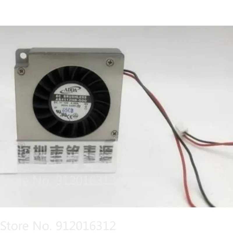 Novo Ventilador Cooler para ADDA AB4512HB-GD0B, Ventilador Centrífugo 4510 12V 0.2A, Ventilador de 4.5cm
