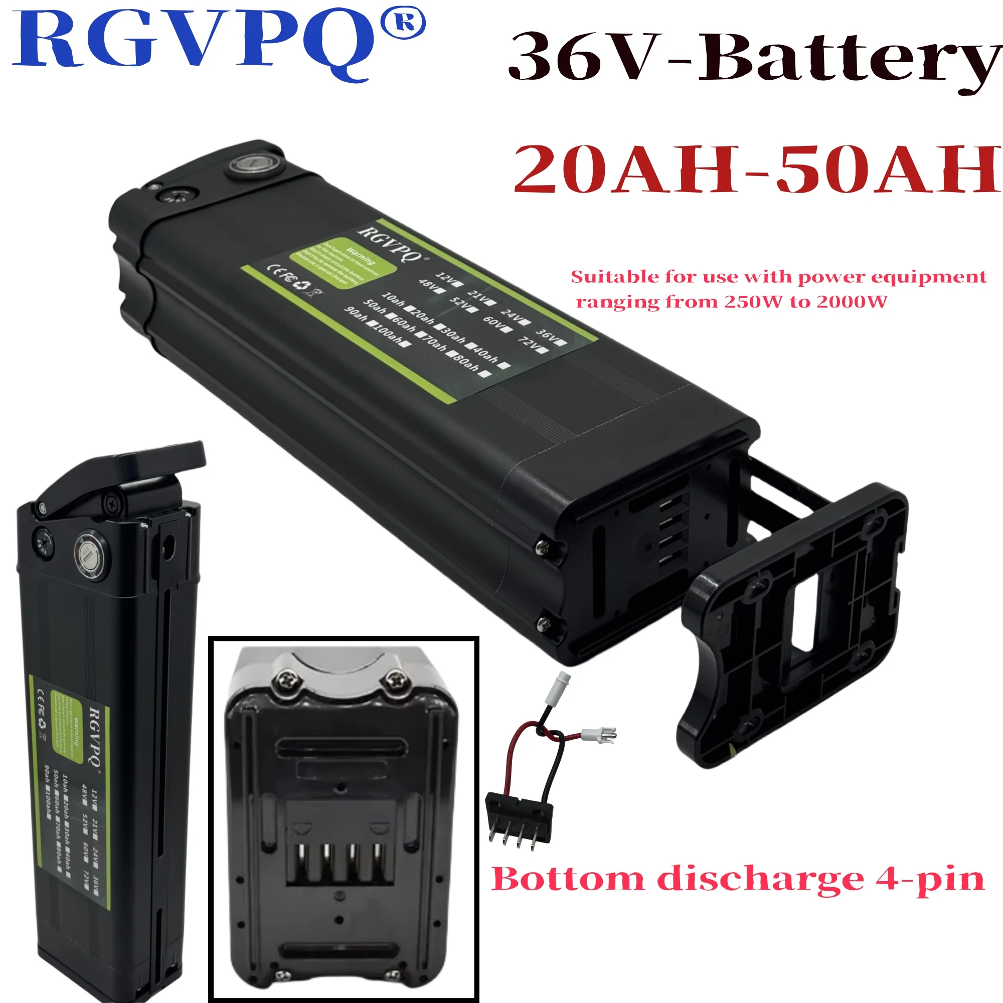 

Air transportation, 24V 80AH，18650 lithium battery，power assisted bicycle suitable for Silverfish motors below 500W-2000W