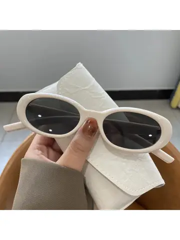 Sun Glasses Women Oval Sunglasses Retro Style Glasses Outdoor Leisure Decorative Glasses