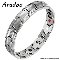ARADOO Titanium Steel Bracelet Neo-classicism Energy-Balancing Wristband Jewelry Gifts