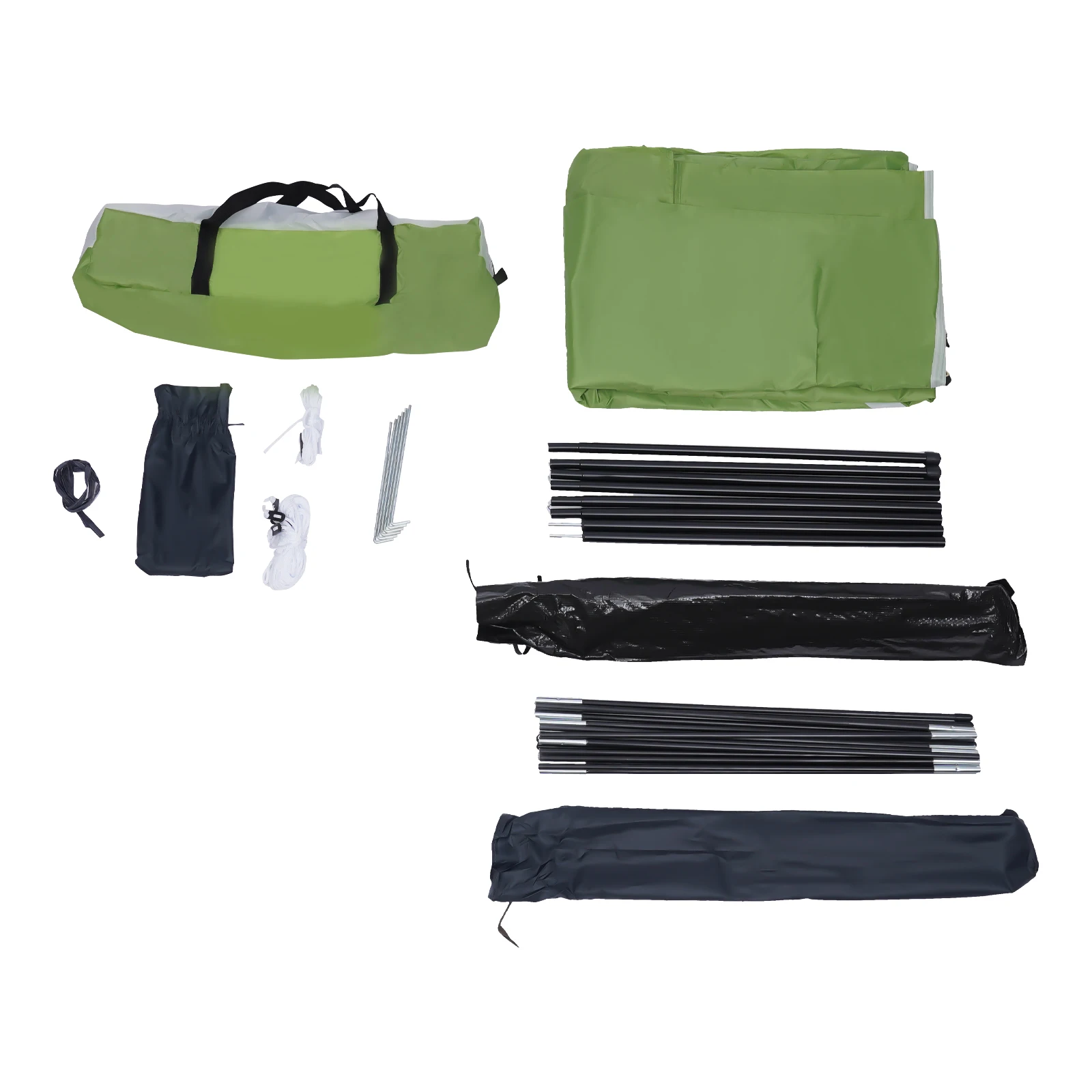Outdoor Rainproof and Sunshade Car Rear Tent Green, Suitable for Outdoor Activities