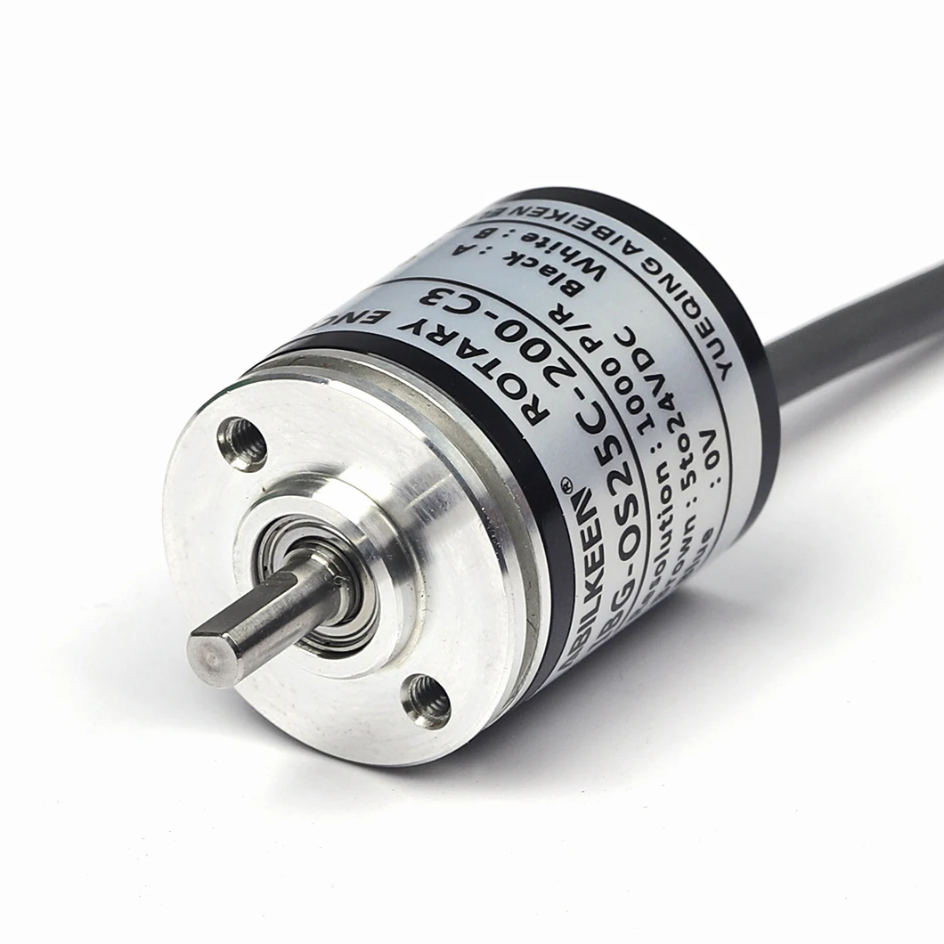 

2025Solid shaft incremental mini rotary encoder elevator encoder price high quality elevator rotary encoder 1000ppr