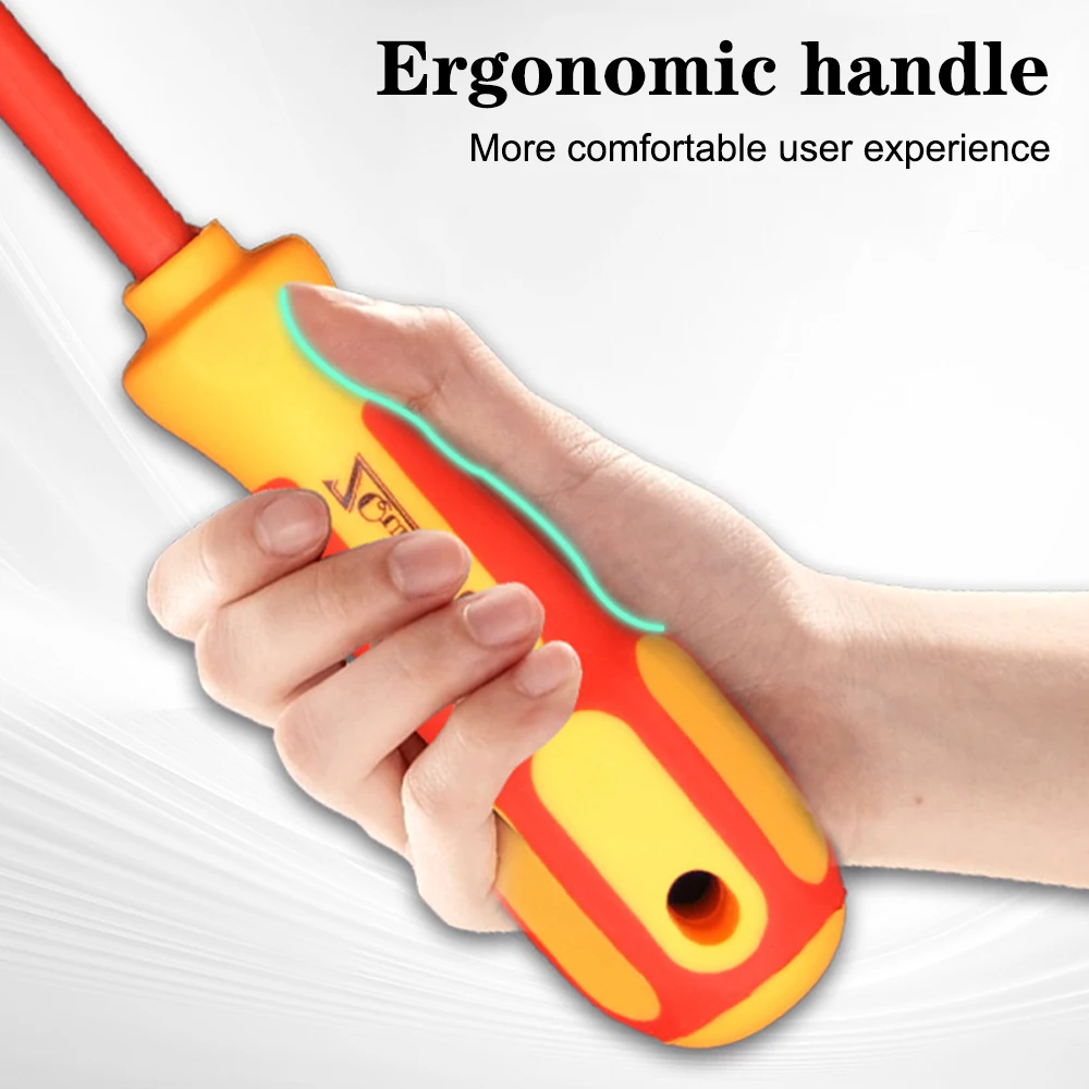 Insulated Screwdriver Set Multifunctional Electrician Tools Convenient 7Pcs/Set Daily Use With Case Magnetic 1000V Portable