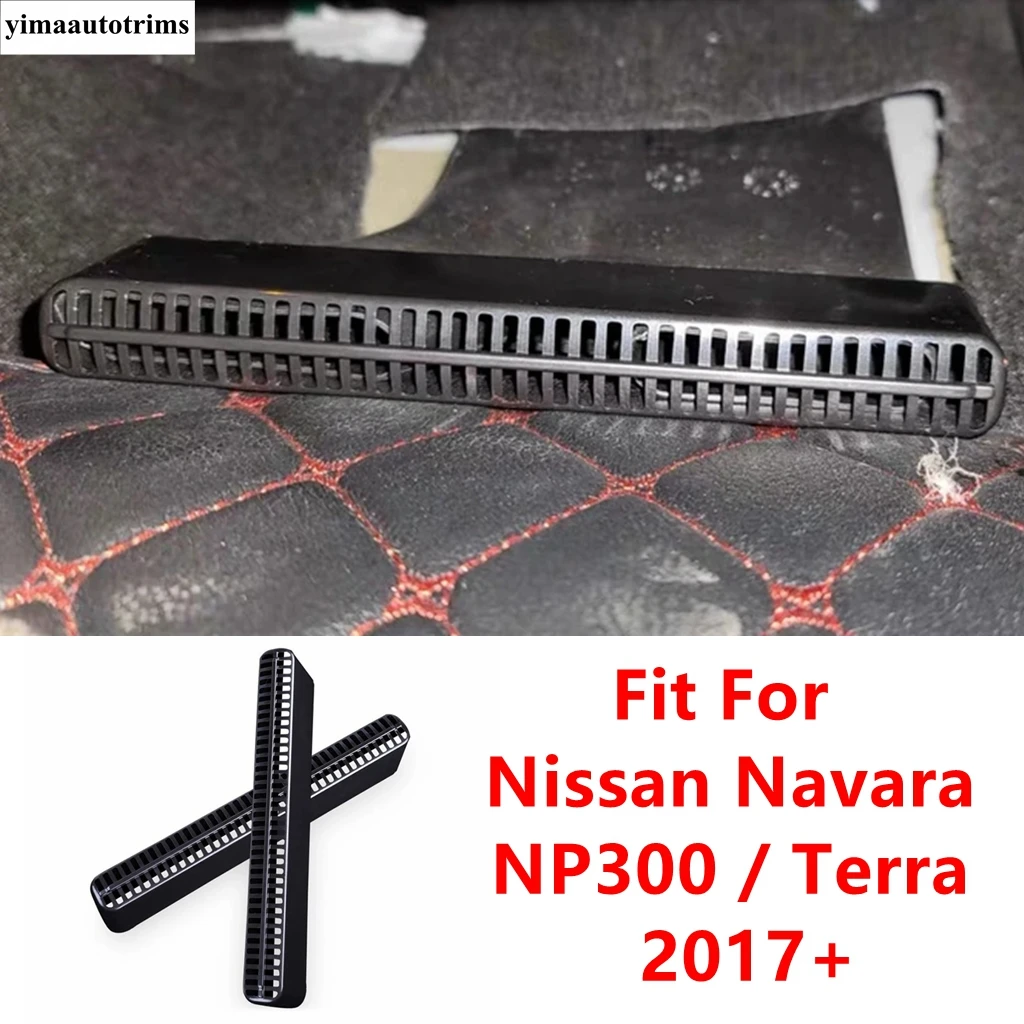 

Car Seat Under Floor Air AC Conditioning Vent Outlet Exhaust Dust Cover Accessories For Nissan Navara NP300 / Terra 2017 - 2021