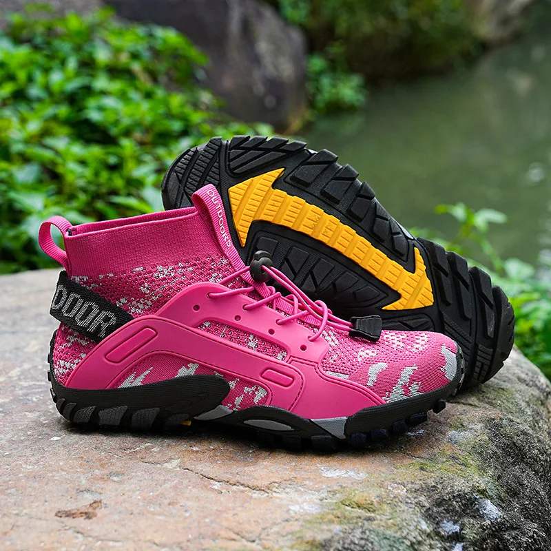 Kids Outdoor Hiking Boot Breathable Quick-drying Running Shoes Non-slip Wear-resistant Sport Trainer Amphibious Climbing Sneaker