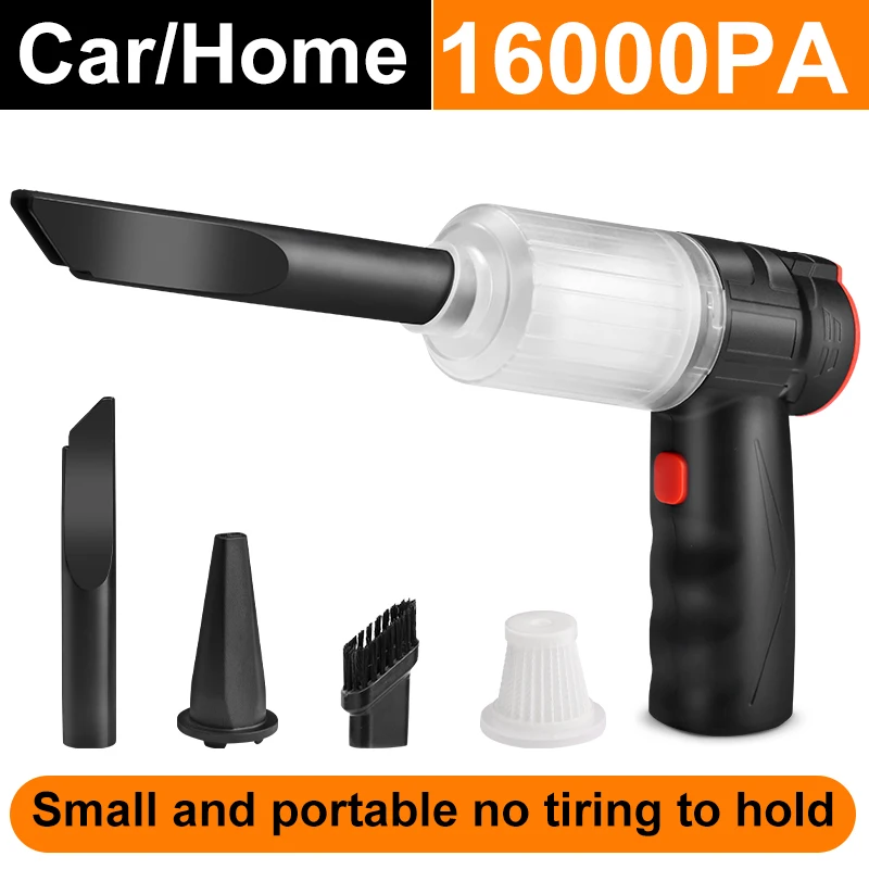 

16000pa Wireless Vacuum Cleaner Cordless Handheld Auto Vacuum 2 In 1 Portable Mini Vacuum Cleaner with Built-in Battrery