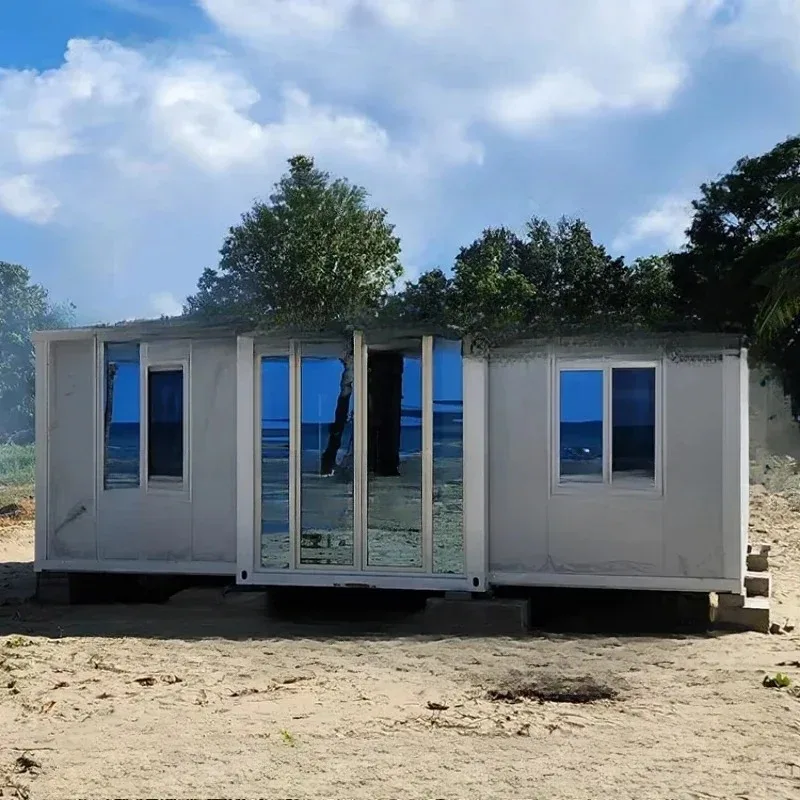 YG 20 pies 30 pies Casas pequeñas de lujo modernas Villa prefabricada de Australia contenedor de Casa expandible 2 dormitorios 30 pies Australia abuela plana