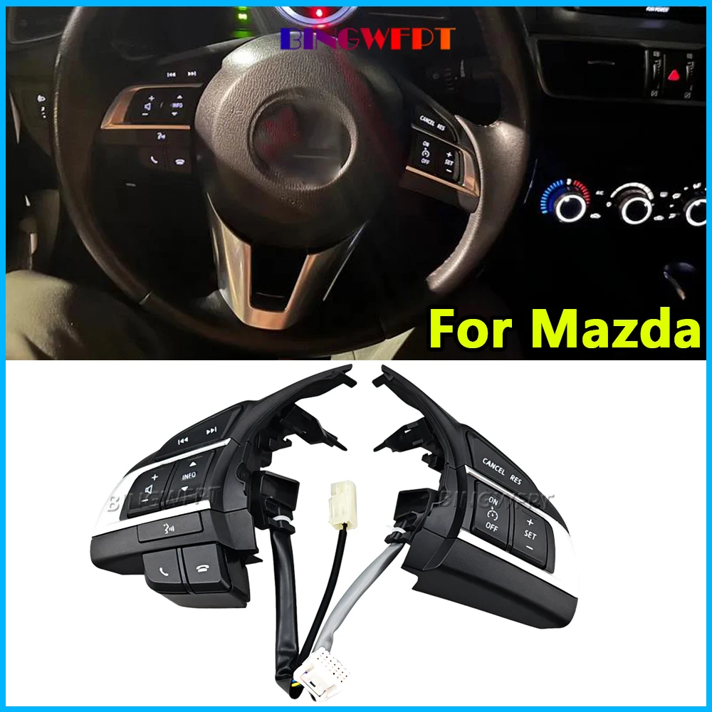 

Cruise Control Switch Steering Wheel Button Volume Control Button For Mazda CX-5 CX5 KE 2012 2013 2014 2015
