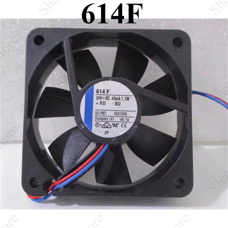 1PC Brand New 614FDC24V 45mA 1.1W 2pin Cooling Fan Fast Delivery