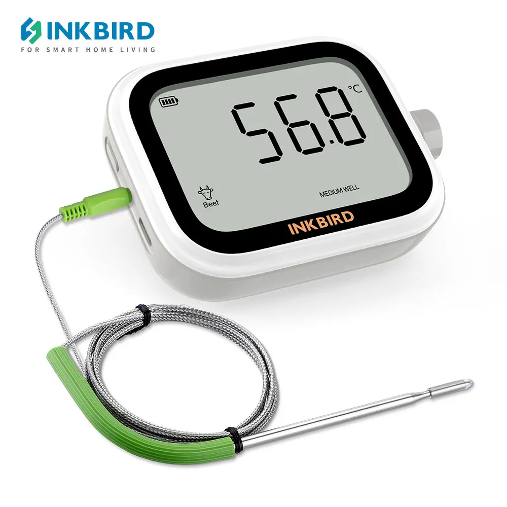 

INKBIRD IKT-031 Meat Thermometer with Timers Household Multifunctional Cooking Thermometer with Temperature Alarms for BBQ Oven