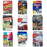 Mattel UNO FLIP! Games Family Funny Entertainment Board Game Fun Playing Cards Kids Toys Gift Box uno Card Game Kids Toys