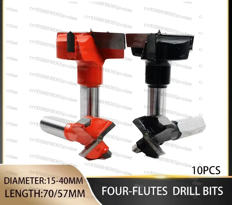 Tool Parts10PCS Tungsten Carbide Woodworking Tools Four-Flutes  Drill Bits 70 57m Length for Woodworking Machine