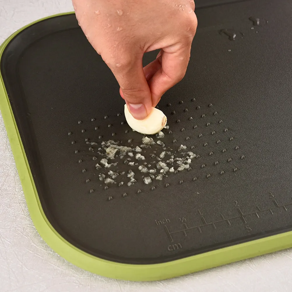 Double Sided Non-Slip Kitchen Cutting Board Thick Square Shape Black Green Multifunctional Chopping Board Anti-Slip Surface Mold