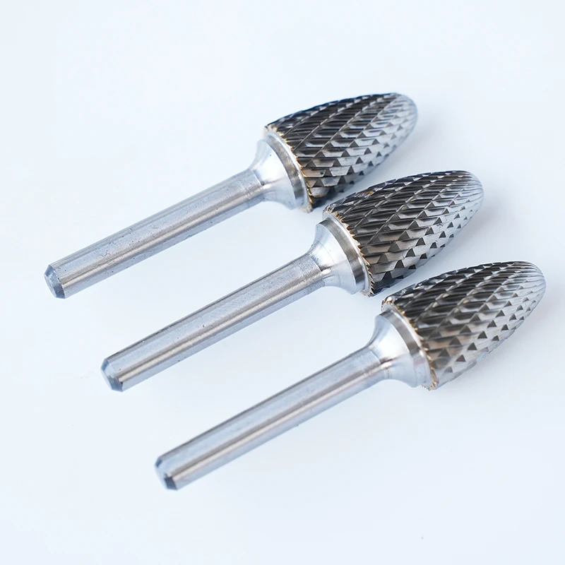 Type B Hard Alloy Rotary File Double Groove Tungsten Steel Grinding Head Polishing Carving Hardware Tool