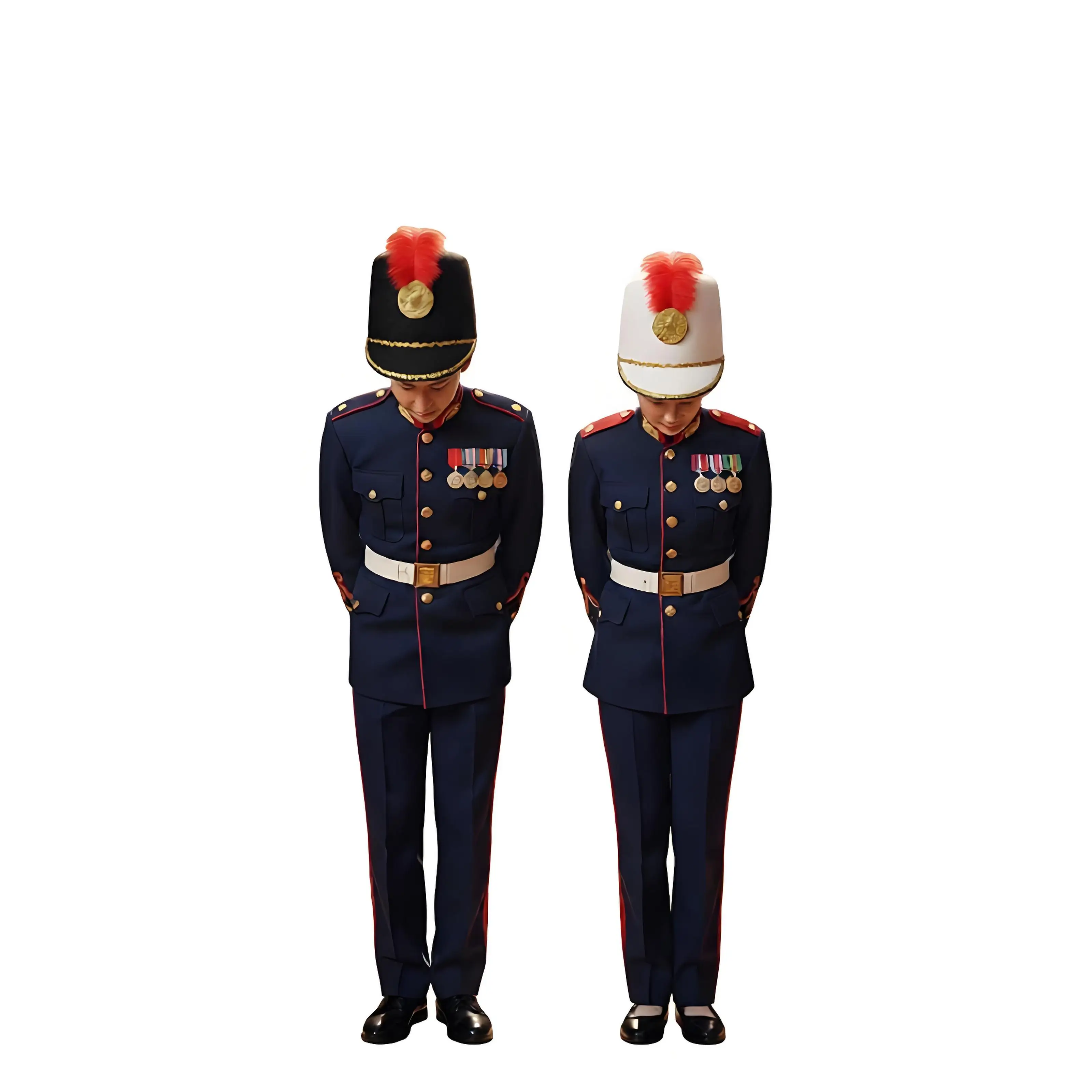 Drum Band Major Hat Stage Performance Soldier Confetti Cap Adult Teen Marching Band Drummer Circus Cosplay Predator Costume Hat