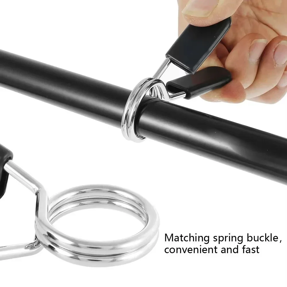 1 قطعة 25/28/30 مللي متر الحديد المشبك الربيع طوق كليب الصالة الرياضية الوزن الدمبل قفل القياسية رفع عدة قفل الحديد #5