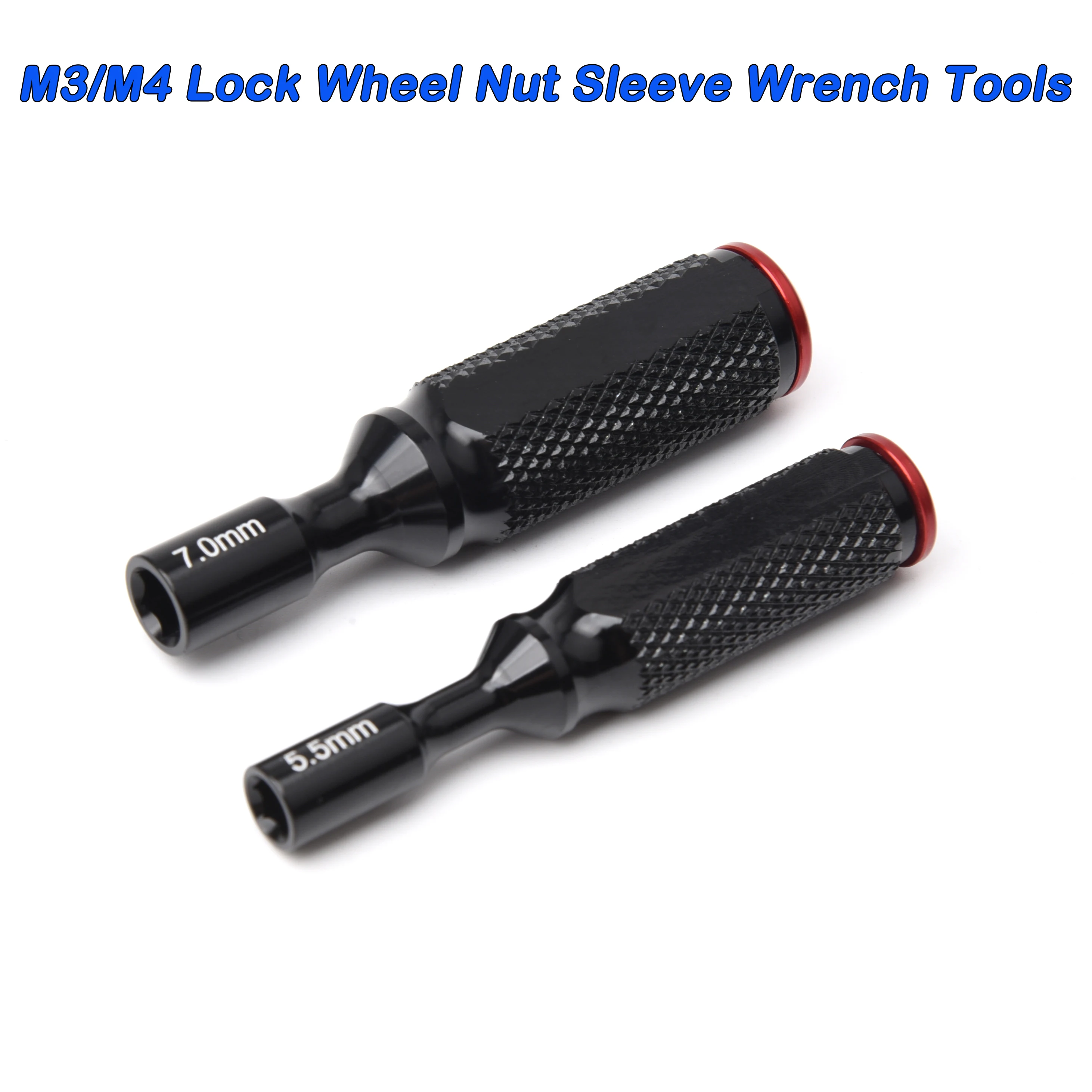 5.5mm/7mm M3 M4 Lock Wheel Nut Sleeve Wrench Tools for HUDY 1/10 Truck Off-Road Model Tire RC Toys Car Aircraft Boat