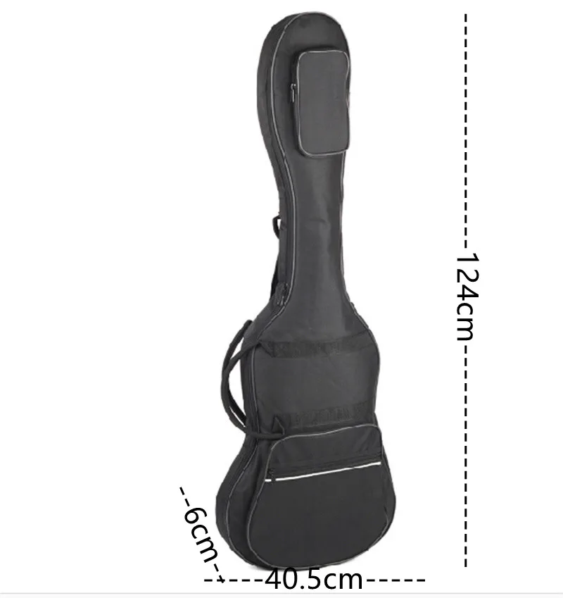 

124*40.5cm Profession general electric bass guitar case gig bag backpack transport thicker shockproof waterproof instrument cove