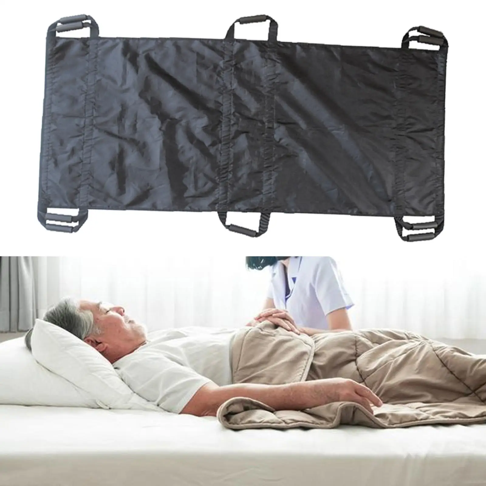 Positioning Bed Pillow Transfer Blanket for Bedridden Elderly Lift Stair Slide Board Transfer Boards Bed Assist