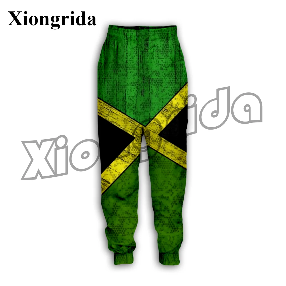 

Jamaica Flag Print Sweatpants Men's 3D Flag Print High Waist Pants Novelty Casual Hip Hop Trousers Unisex Pants Streetwear