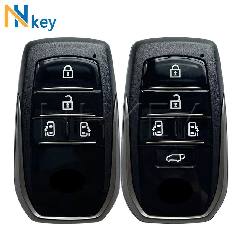 NH KEY 스마트 카드 자동차 키 쉘, 4/5 버튼, VVDI XM38 XSTO02EN 전자 보드, KEYDIY 원격 쉘, 새로운 Alphard Vellfire