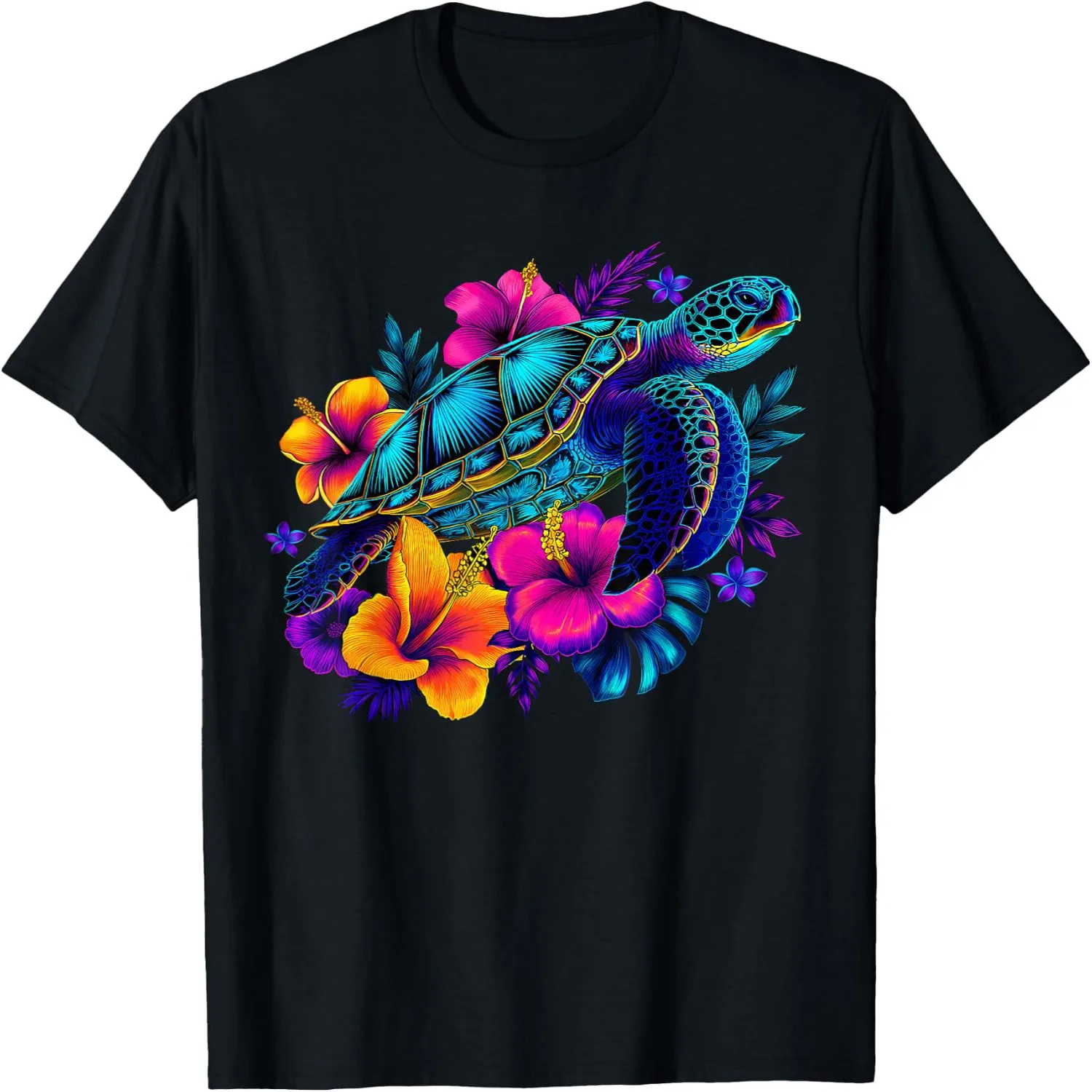 Retro Sea Turtle Summer Beach Ocean Animal Aloha Maui Hawaii T-Shirt