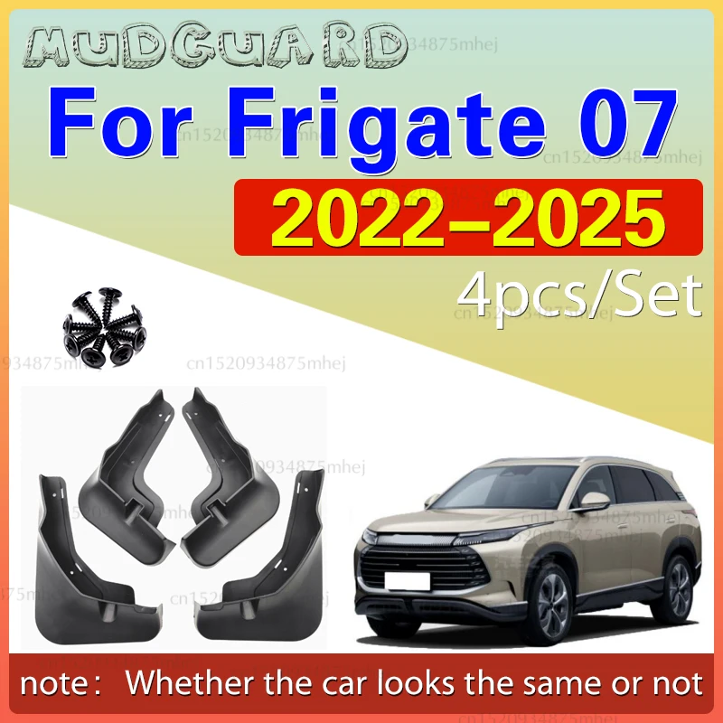 

TONLINKER Car Mudguard For BYD Frigate 07 PHEV DM-i 2022-2025 Mudguards Splash Guards Front Rear Fender Mudflaps Accessories