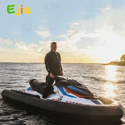 Stock Inflatable PVC  Jet-ski Propelled Inflatable Boat JET-SKI PROPELLED INFLATABLE BOAT Non-Slip Protective Buoy Pontoon