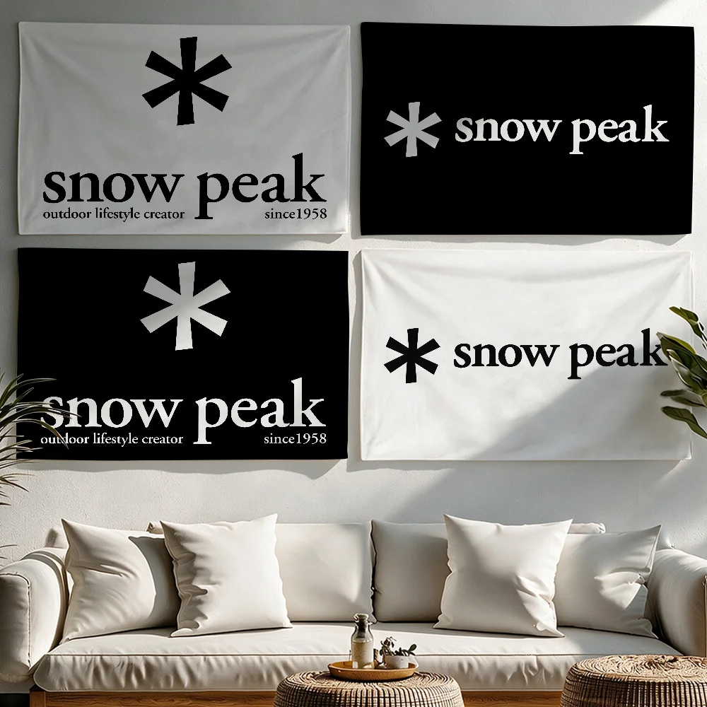 Fashion S-Snow P-Peak flag Tapestries Outdoor Parties Bedrooms Living Rooms Dorm Rooms Wall Decor Banners Gifts