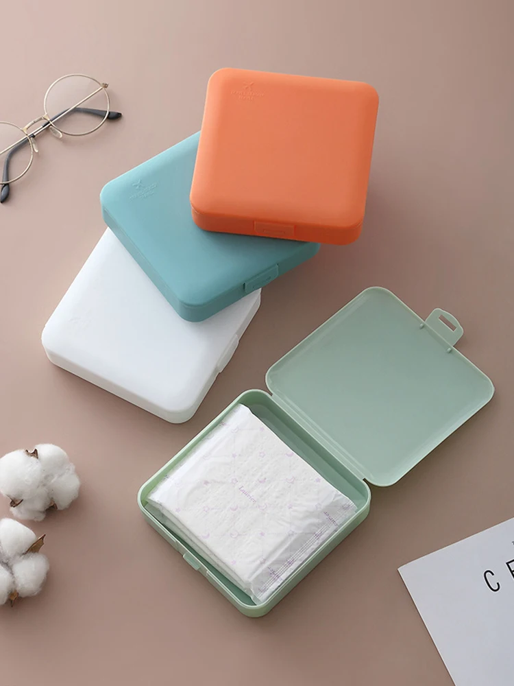 

Aunt Napkin sanitary napkin monthly package small multi-functional storage box cute portable large capacity buckle box