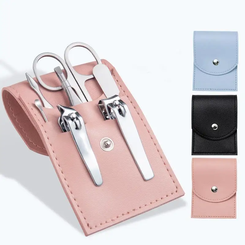 4Pcs Multifunctional Stainless Steel Nail Clipper Set Manicure Pedicure Removal Tools for Full Family Nail Care