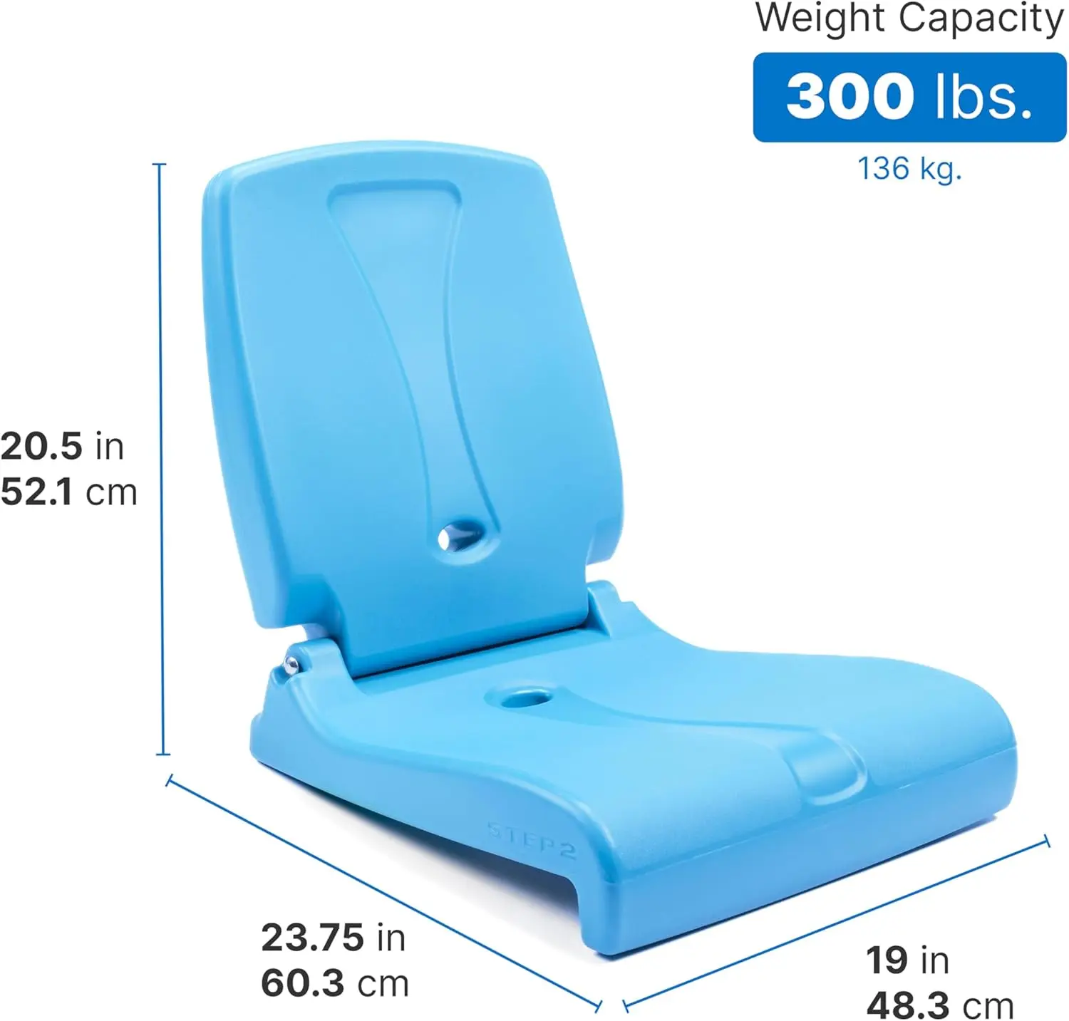 

Folding Flip Seat, Lightweight Portable Outdoor Chair for Poolside, Camping, Beach, Boats, Tailgates