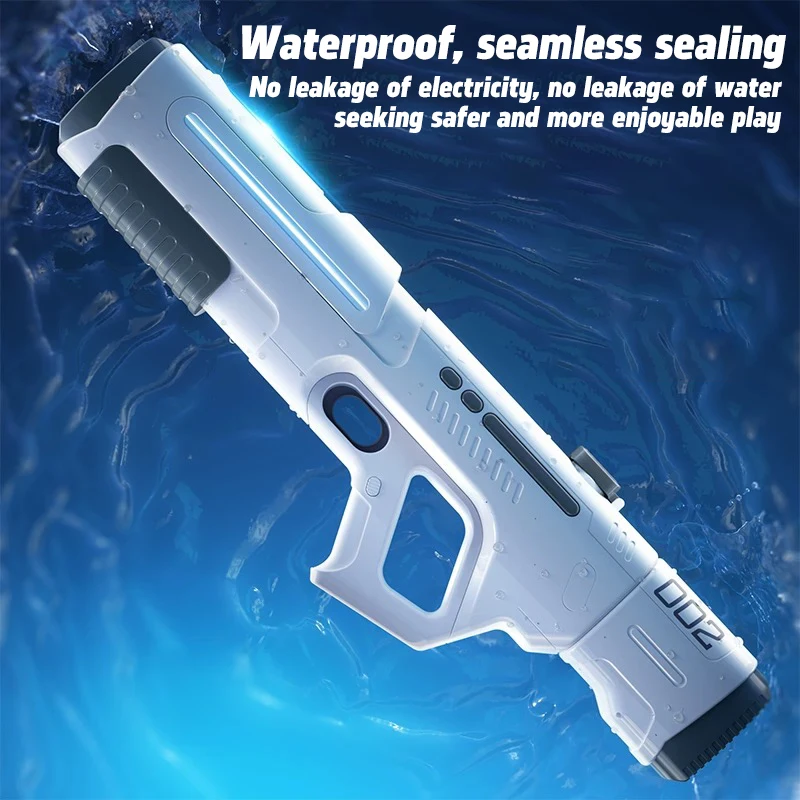 New Lighting Electric Continuous FireAutomatic Water Absorbing Water Gun Large Capacity Summer Water Fight Beach Toy
