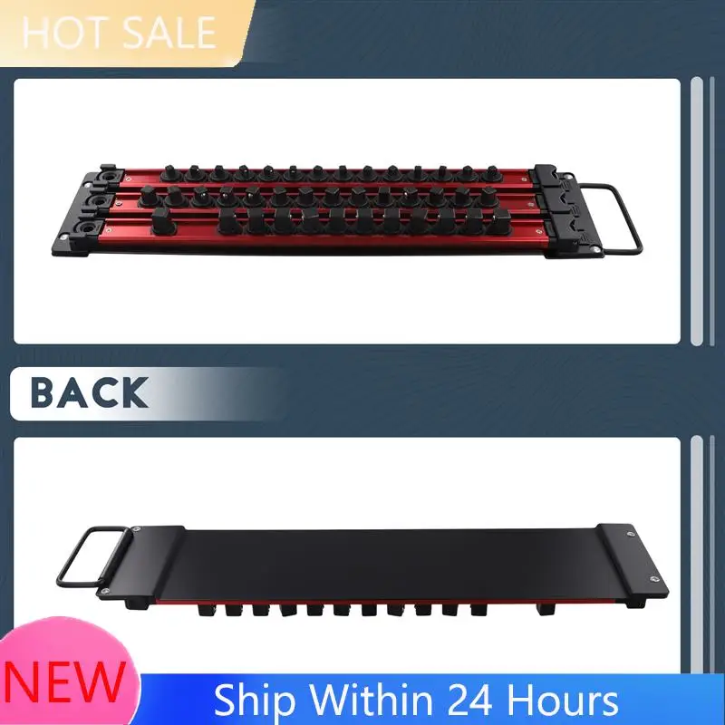 

A78K New Household Electrician Metal Socket Storage Rack With Magnetic Strip For Screwdriver Heads