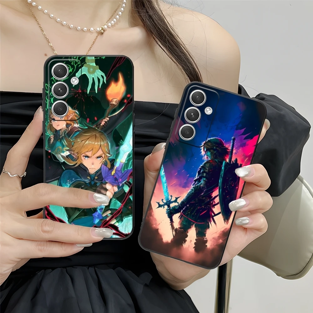 Painting Z-Zelda-s Color Mobile Cell Phone Case for Samsung M55 35 15 54 34 14 33 23 13 42 32 22 F55 23 12 5G Black Cover Shell