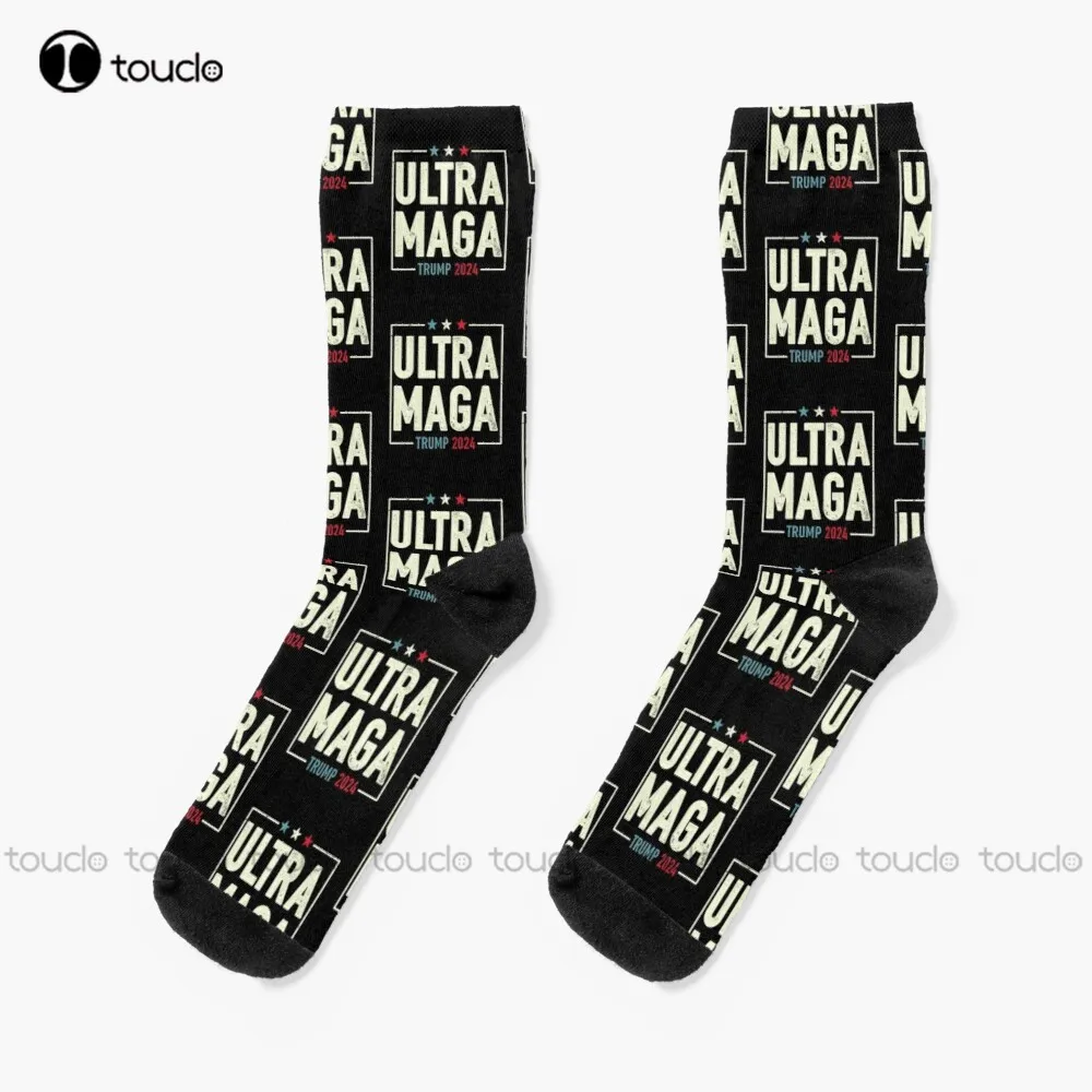 Ultra Maga Socks Mushroom Socks Fashion Creative Leisure Funny Art Abstract Oil Painting Socks Creative Funny Socks New Popular