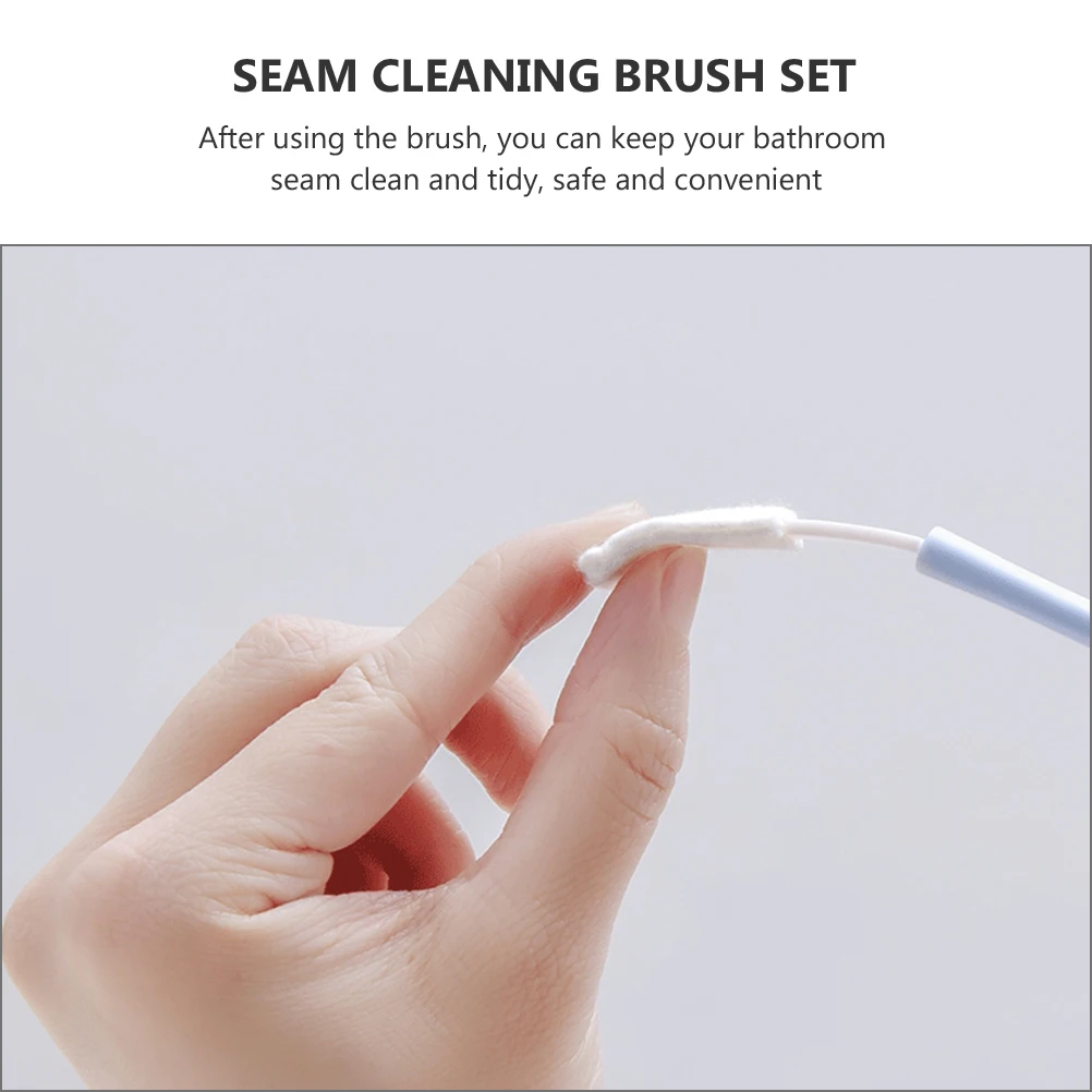 

2 Sets Seam Cleaner Brush Long Handle Cleaning Brush Tool Disposable Bathroom Sanitary Gaps Keyboard Window Cleaning Tool