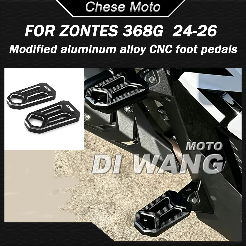

CNC Aluminum Alloy Motorcycle Modified Foot Peg Enlarged Anti Slip Footrest Decor Cover FOR ZONTES 368G 368-G 24-26