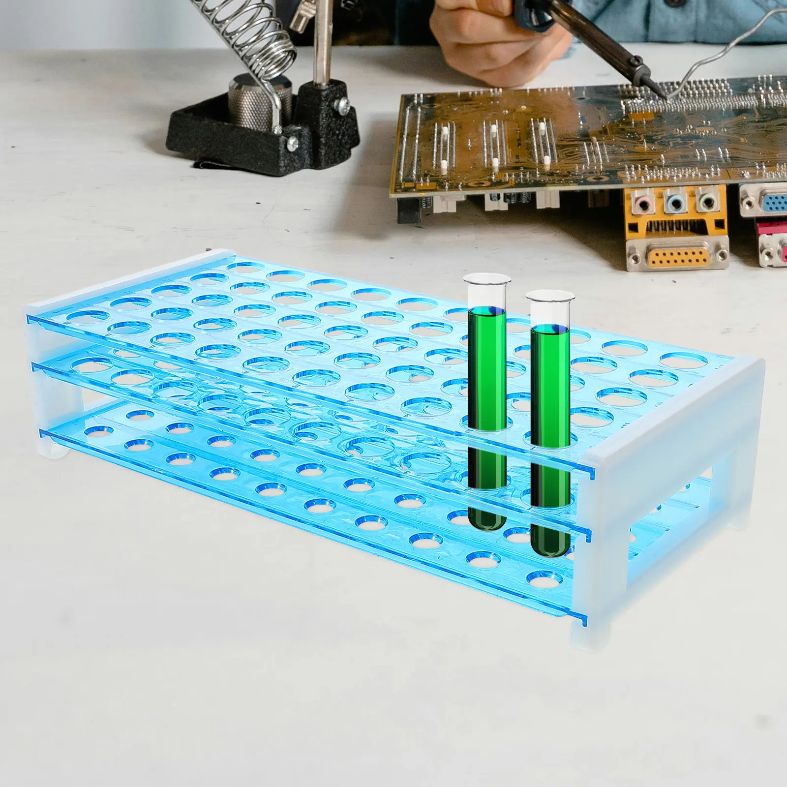 50 Holes Test Tube Rack Lab Ac - đánh giá và giá Science Experiment