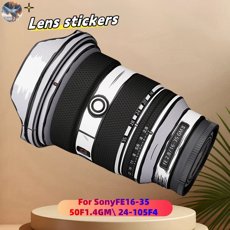 

for SonyFE16-35\ 50F1.4GM\ 24-105F4 Camera Lens stickers, precision cut wear-resistant protective film, DIY skin