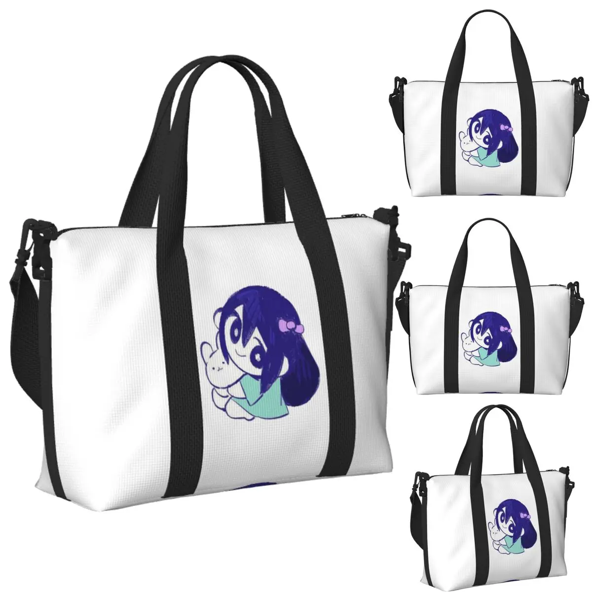 

Omori Anime Video Game Beach Travel Bag Large Capacity Tote Bags for Gym Yoga Women Shopping Duffle Shoulder Bag